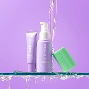 Glossmetics Glazed Skin Duo - Peptide Glazed Serum & Lychee Berry Lip Glaze